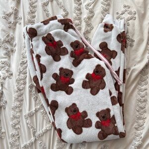 Cozy Teddy Bear Print Pajama Pants